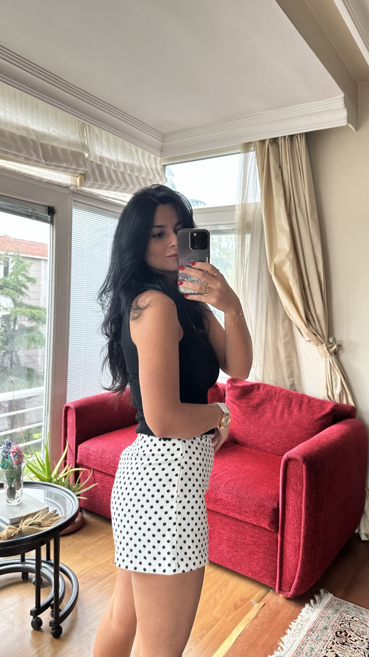 White Polka Dots Summer Shorts - Image 6