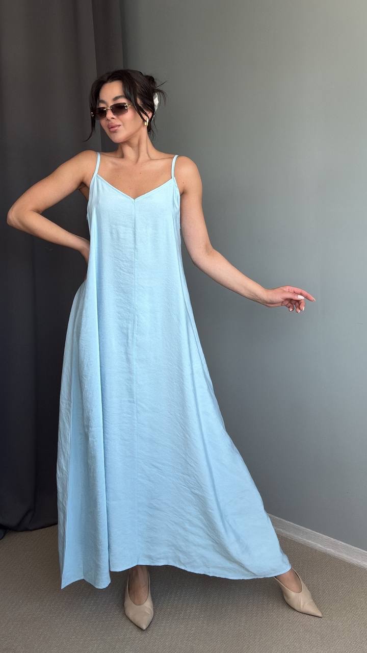 Sky Breeze Flowy Maxi Dress - Image 6