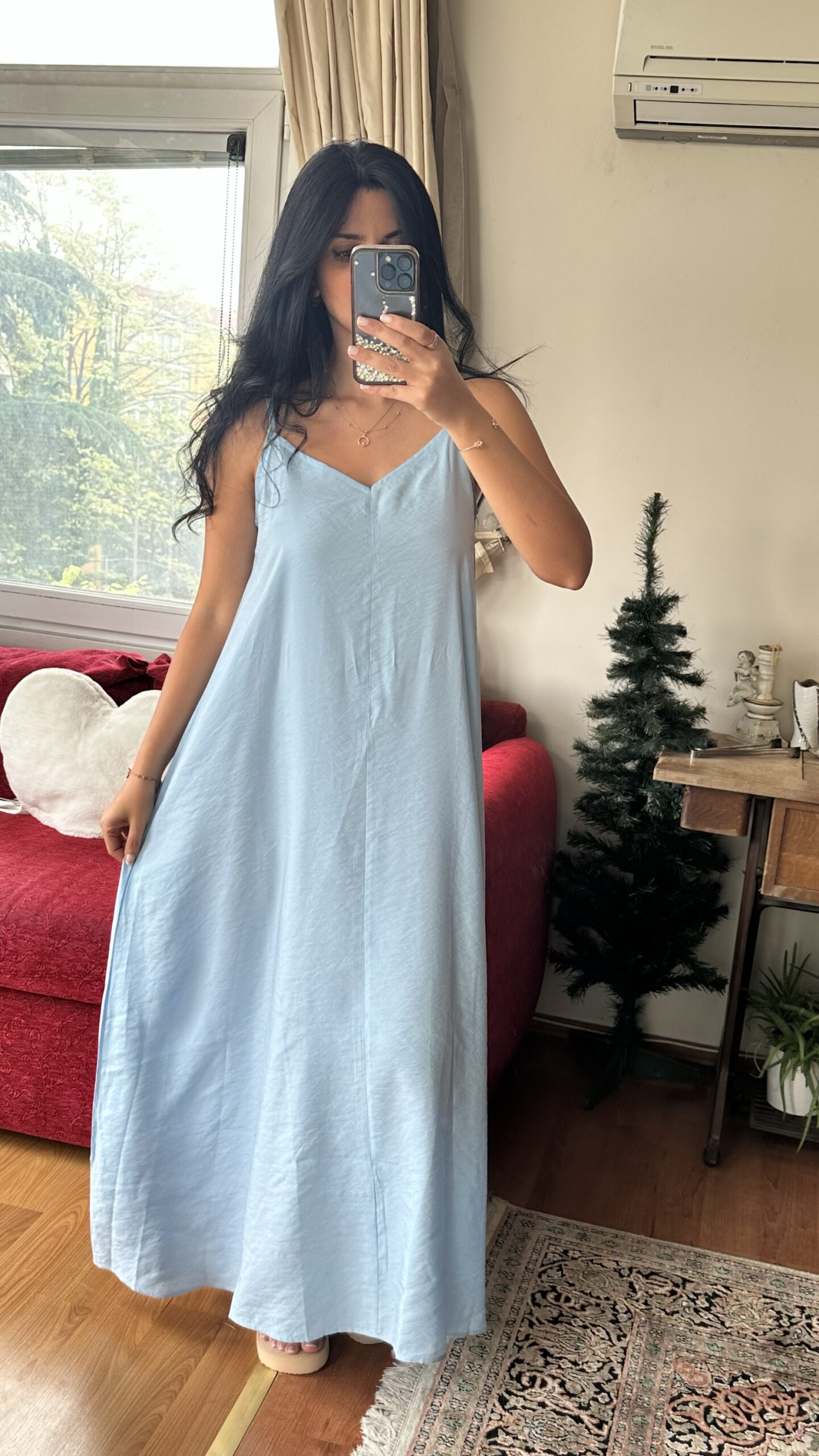 Sky Breeze Flowy Maxi Dress - Image 3