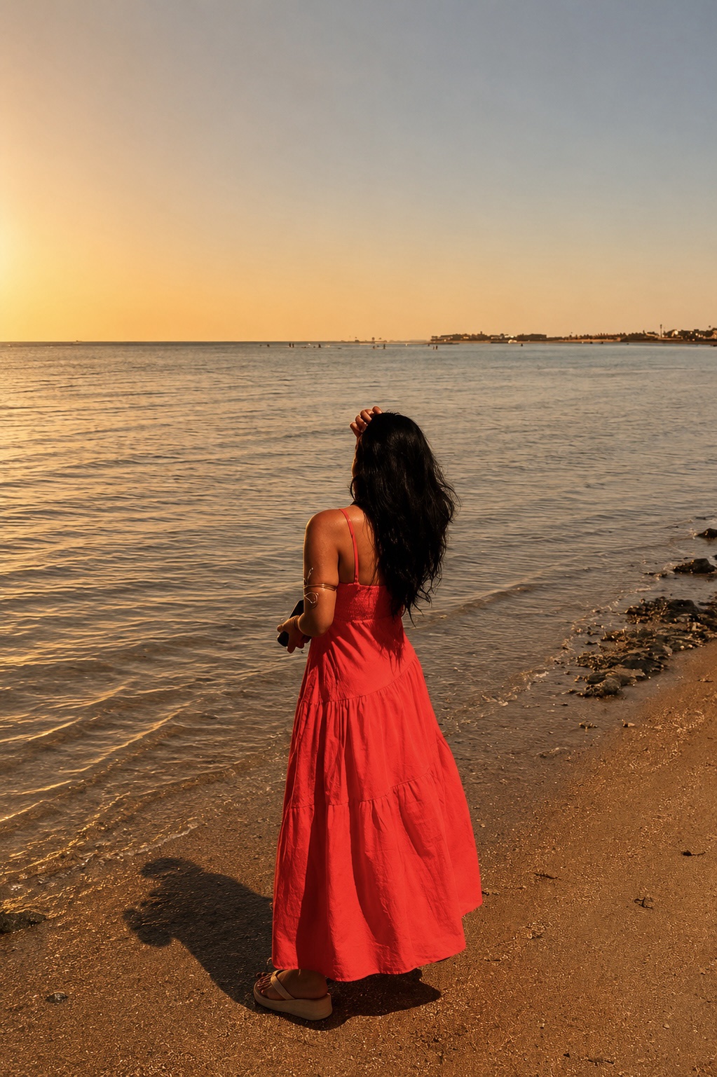 Scarlet Breeze – Red Summer Maxi - Image 2