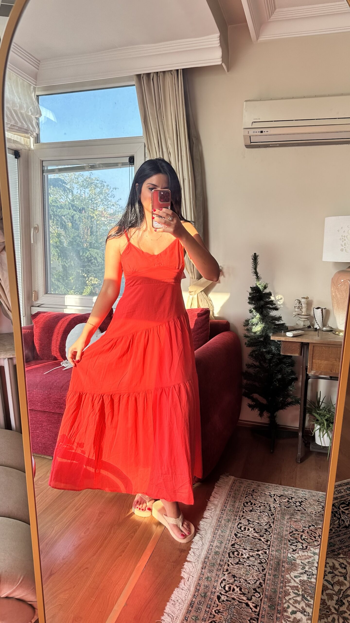 Scarlet Breeze – Red Summer Maxi - Image 2