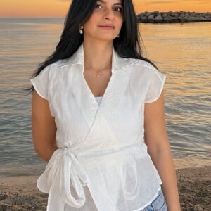Serenity Wrap Top – White
