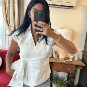 Serenity Wrap Top – White