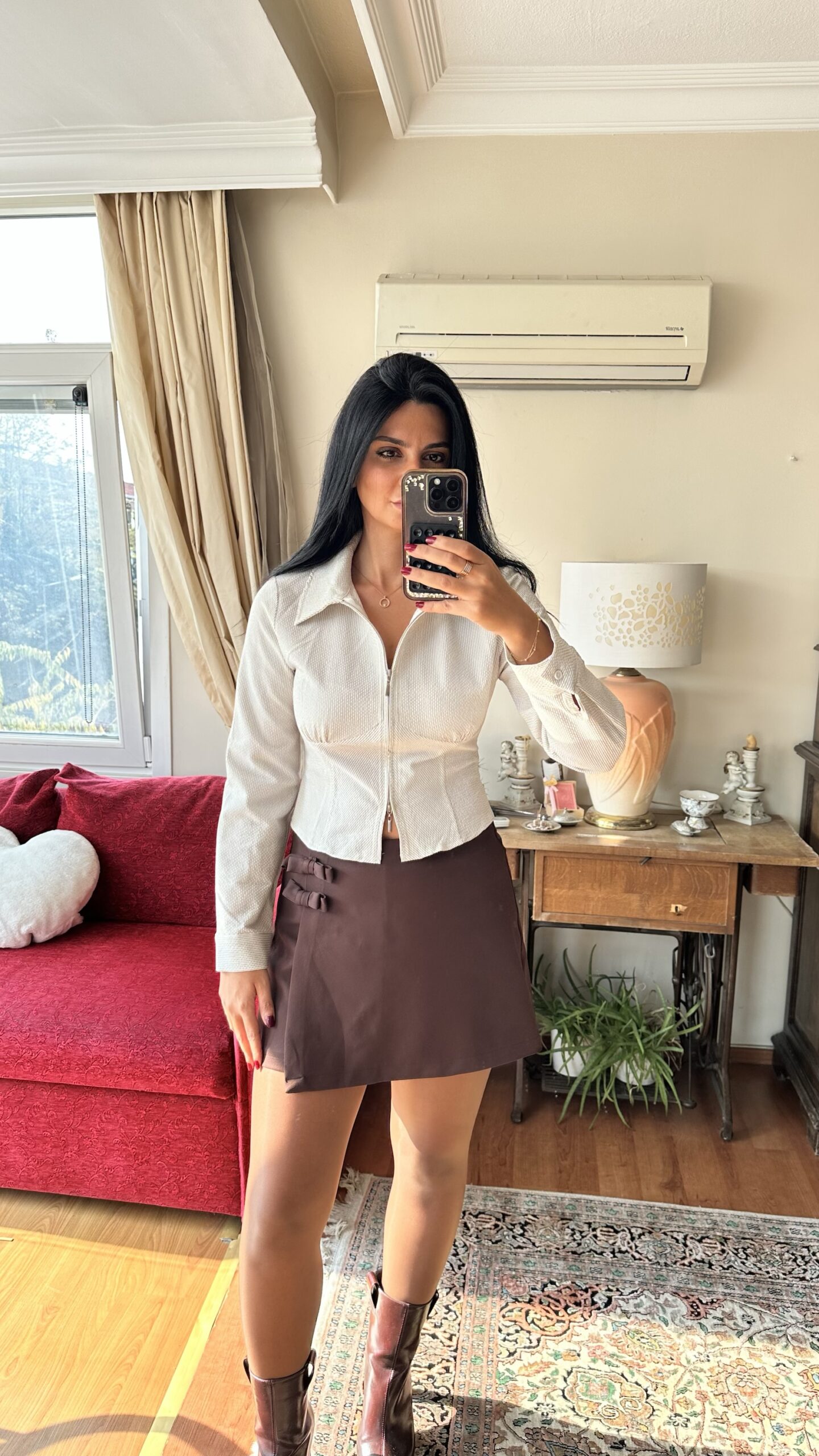 Sandstone Pinstripe Shirt - Image 2