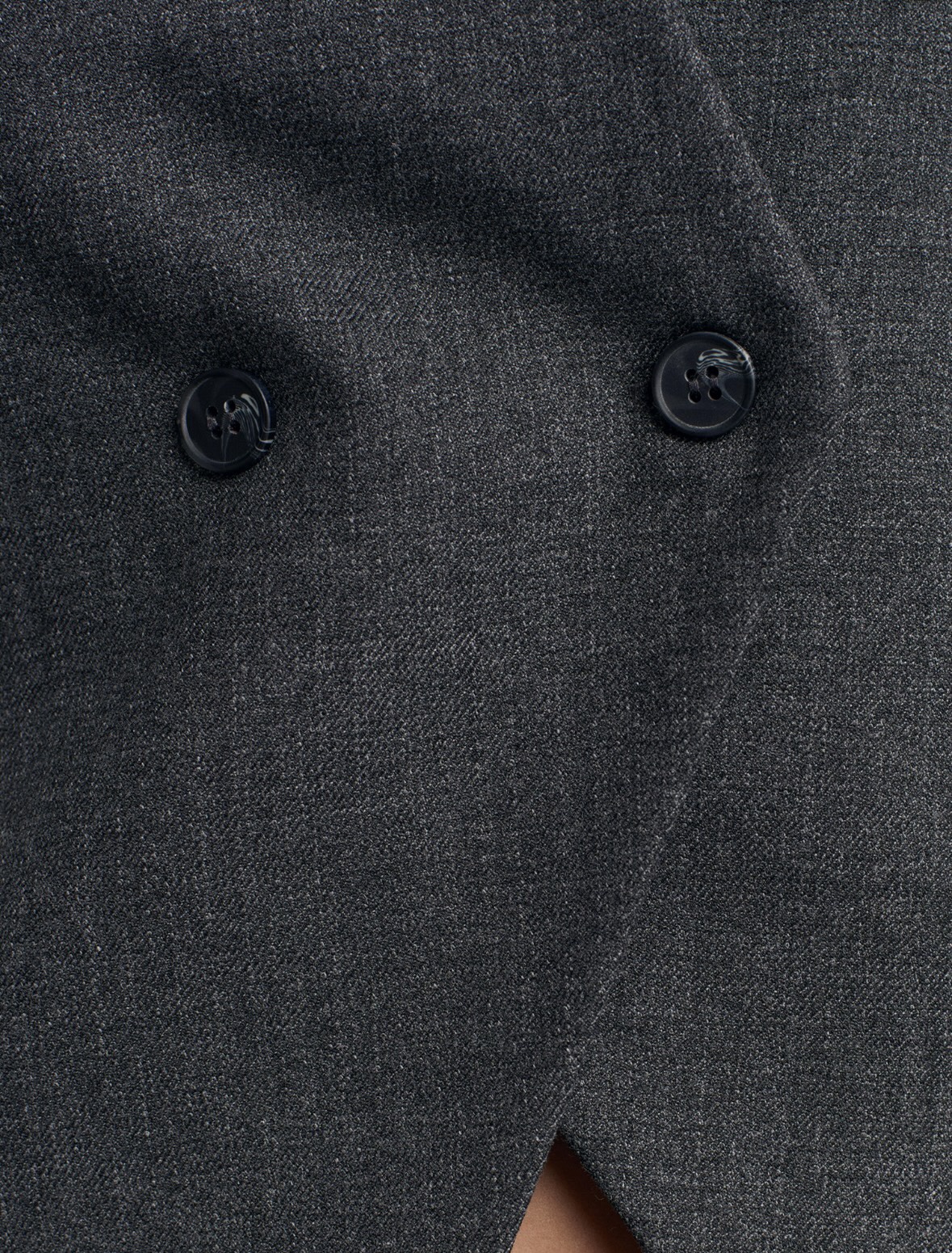 Asymmetric Charcoal Vest - Image 5