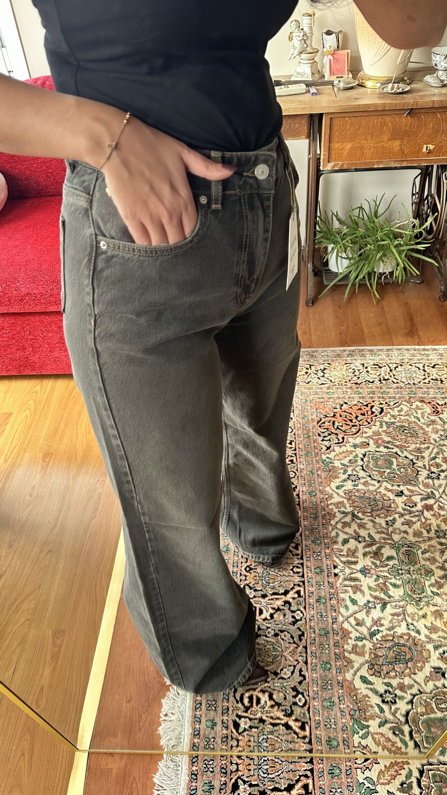 Smoky Grey Wide-Leg Denim - Image 3