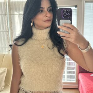 Camel Sleeveless Plush