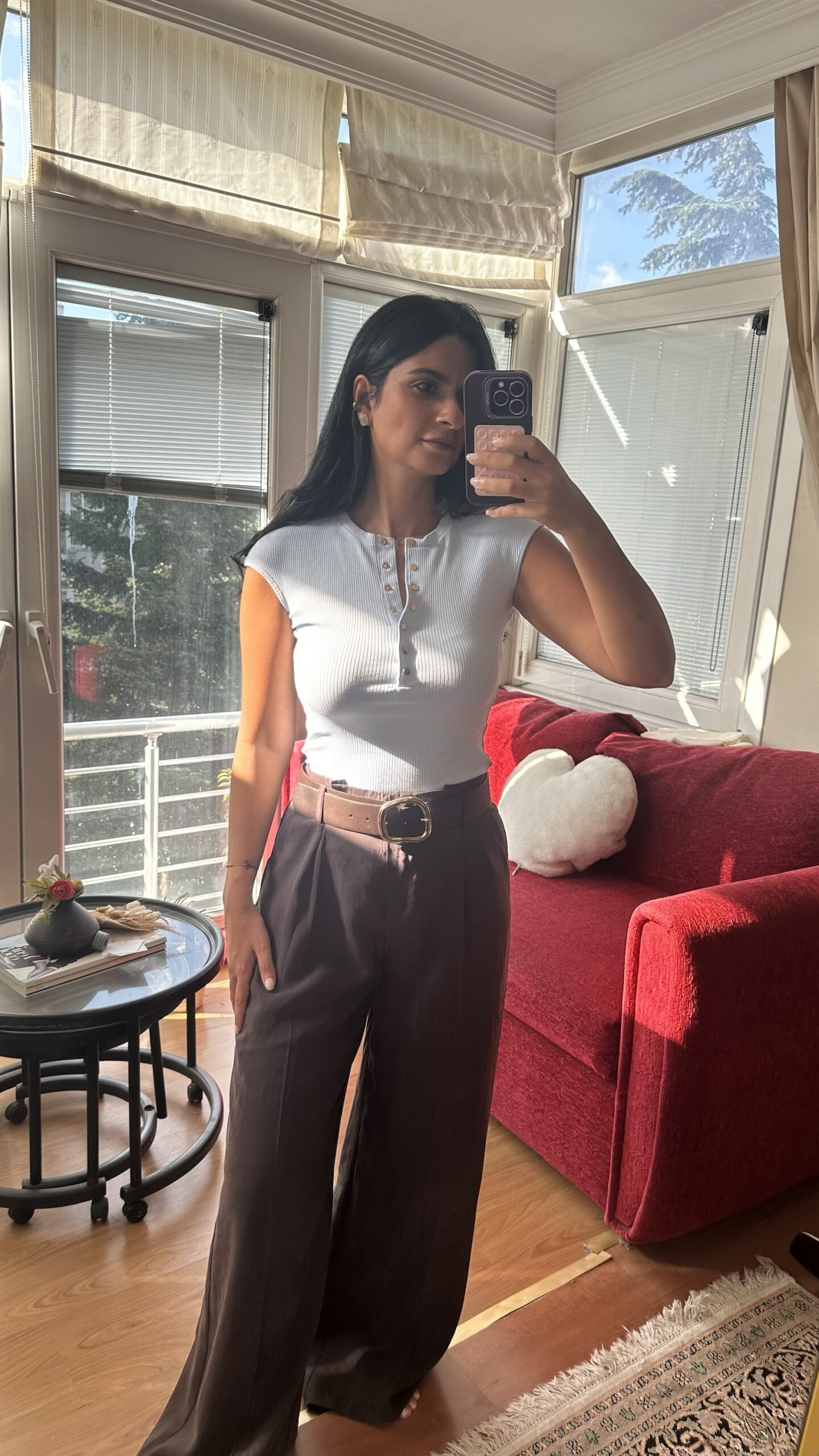 Chocolate Luxe Tencel Palazzo Pants