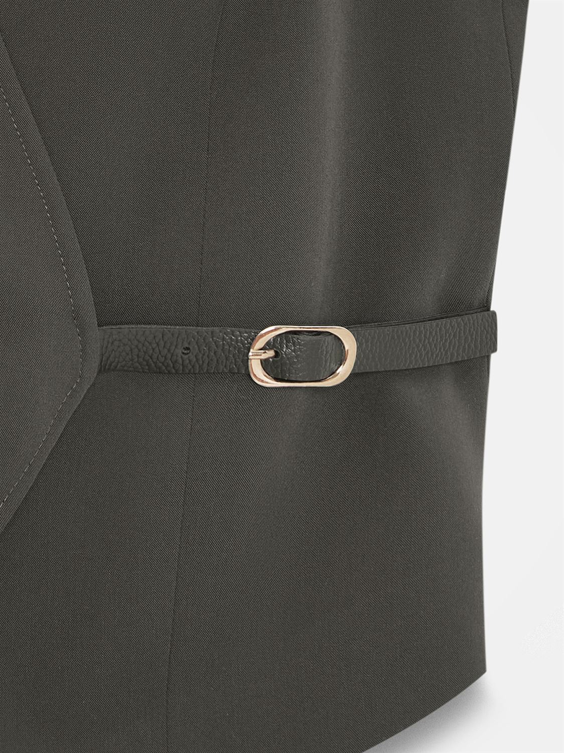 Olive Drape Vest - Image 6