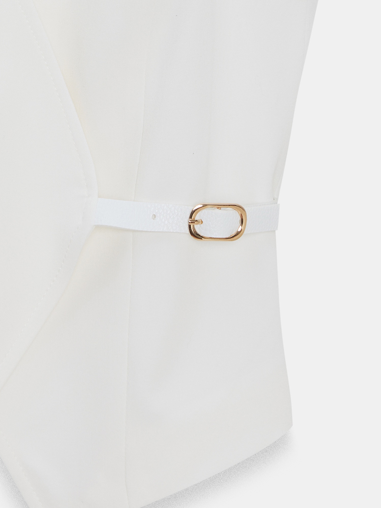 White Drape Vest - Image 4