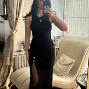 Noir Élan Sculpt Dress