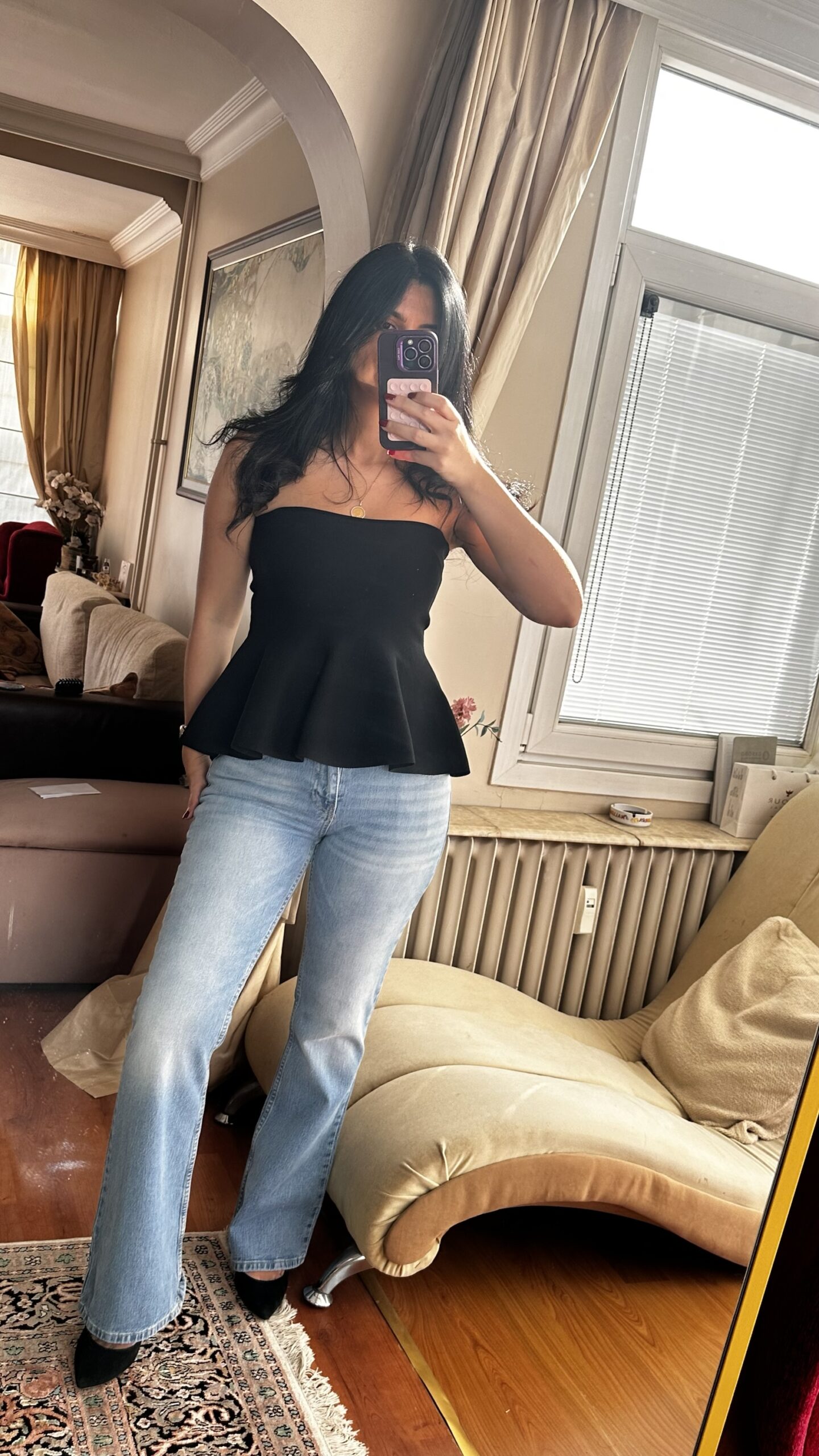 Lumière Soft Flare Jeans-low waist - Image 2