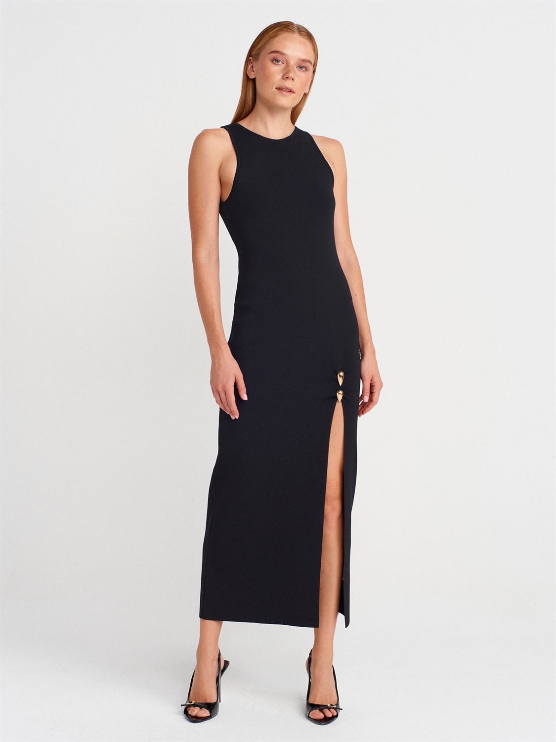 Noir Élan Sculpt Dress - Image 3