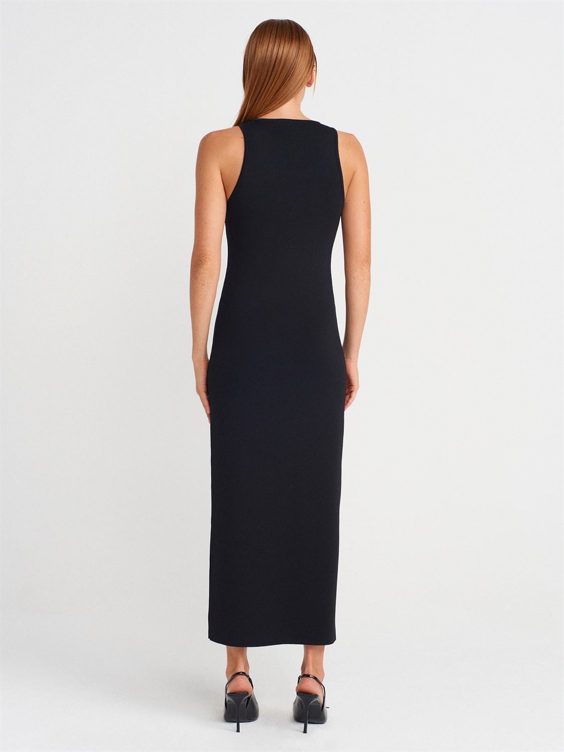 Noir Élan Sculpt Dress - Image 2