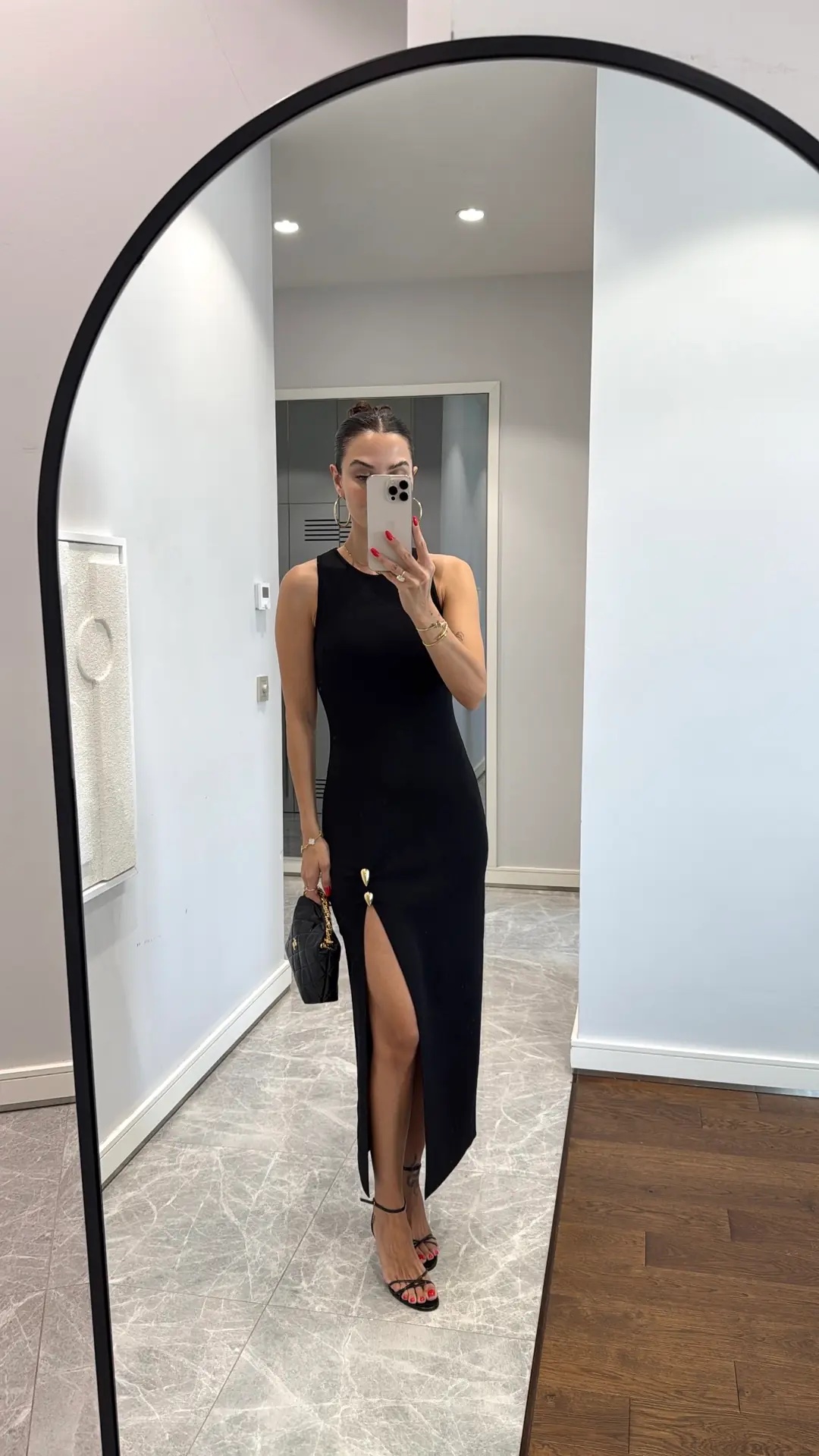 Noir Élan Sculpt Dress - Image 4