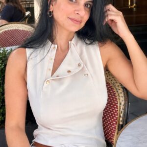 Vienna Gold Button Top