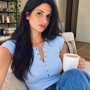 Classic Button Knit Top -baby blue