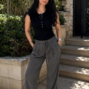 Classic Button Knit Top