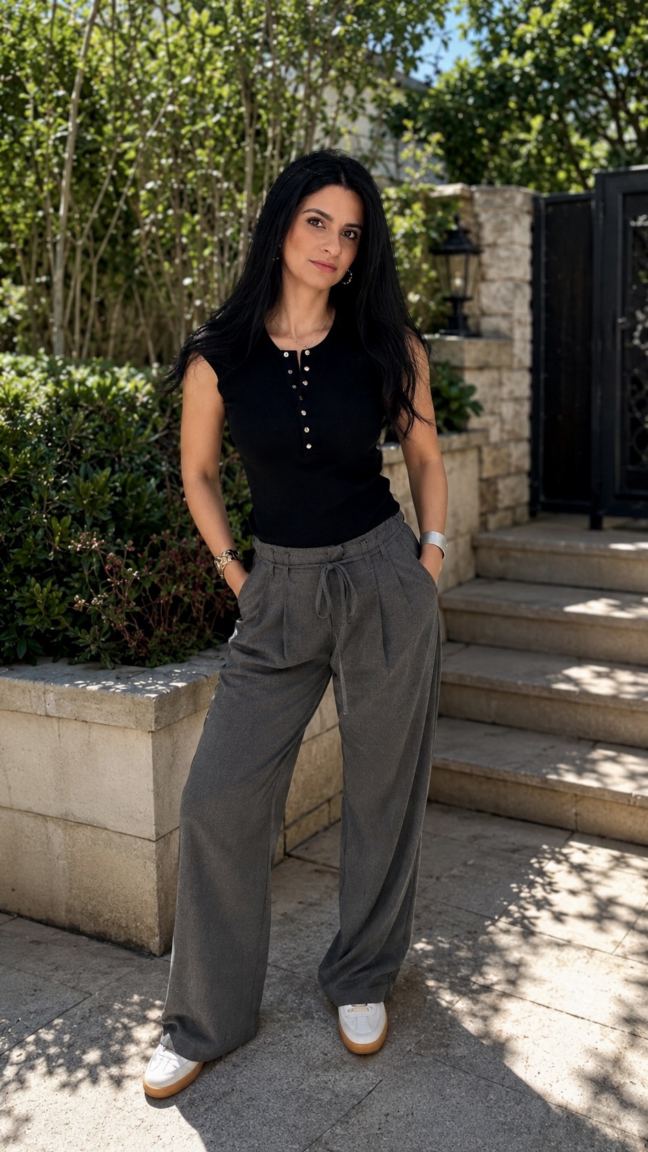 Classic Button Knit Top