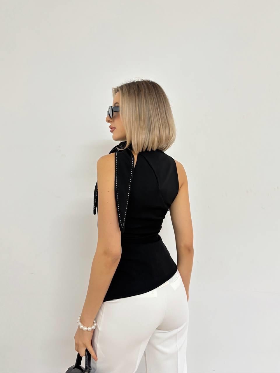Scarf Tie Sleeveless Top ( by order and based on availability) - Image 6