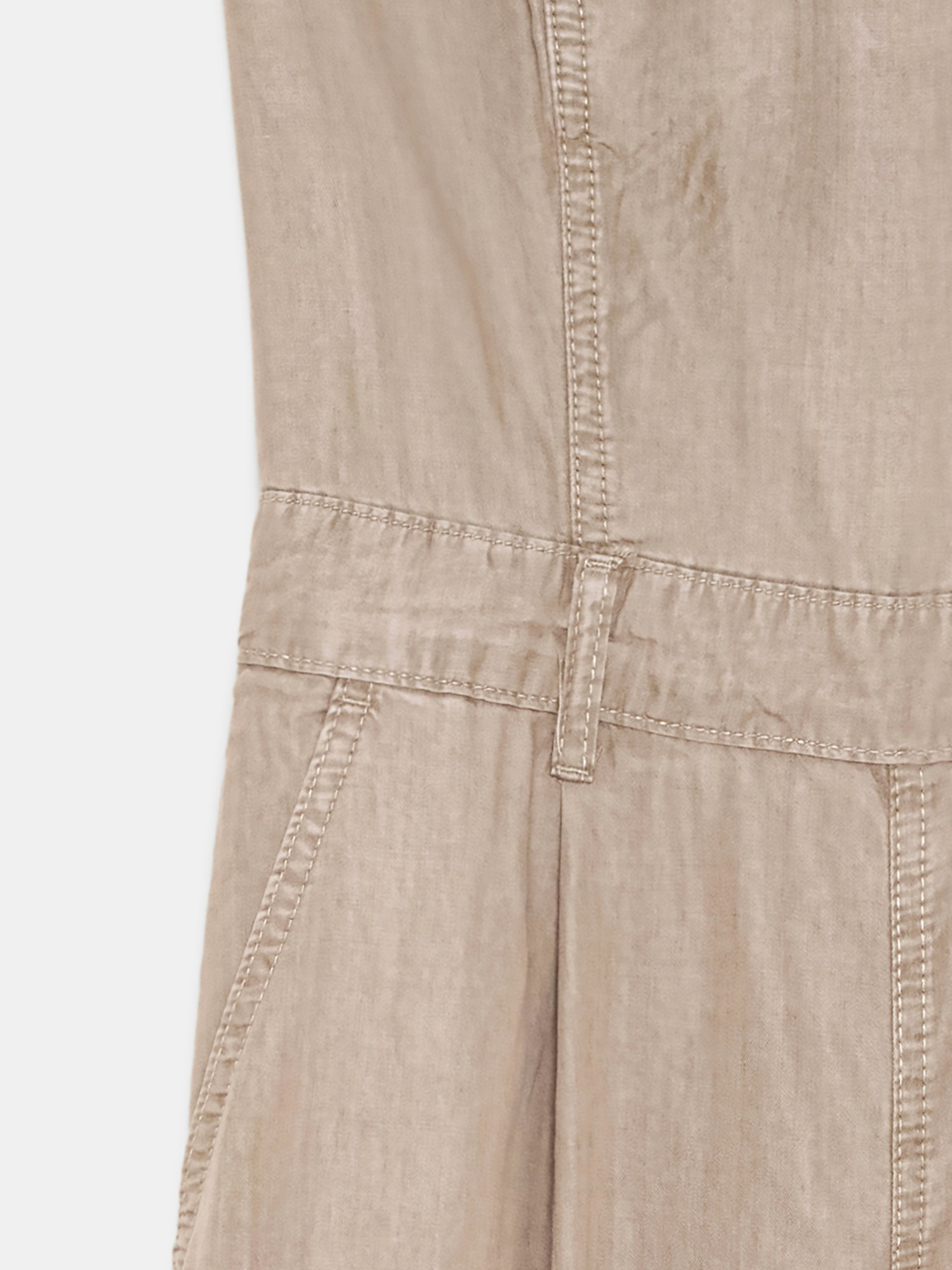 Lyocell Halter Utility Jumpsuit – beige- preorder -10 days - Image 4