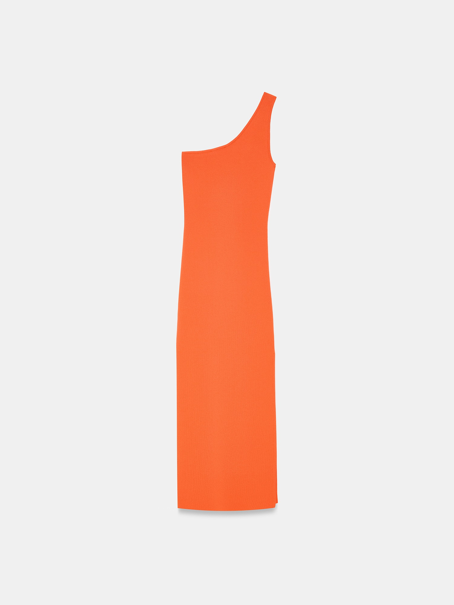 Sienna One-Shoulder Midi Dress – orange - Image 9