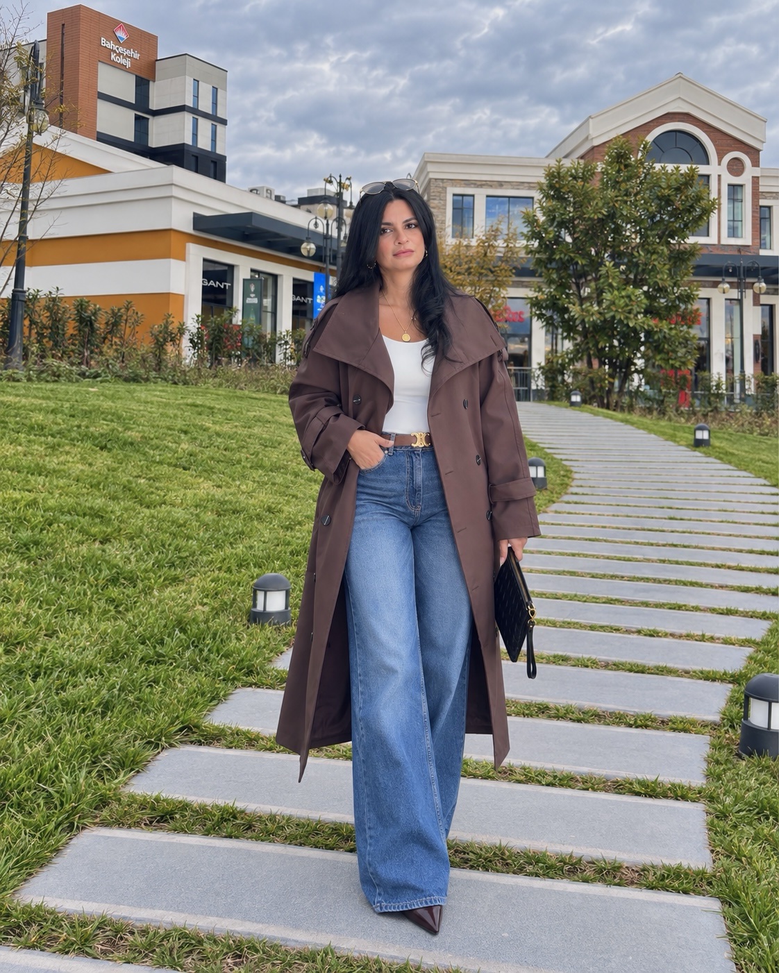 Chocolate Atelier Trench Coat- Water and wend Repellent