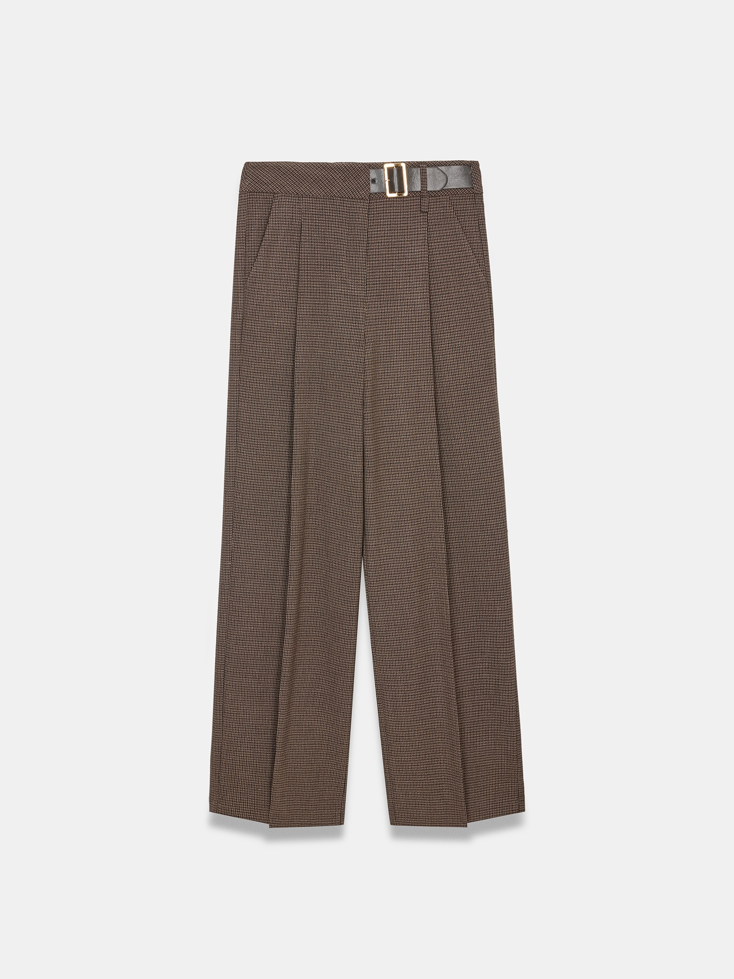 Heritage Belted Wide-Leg Pants