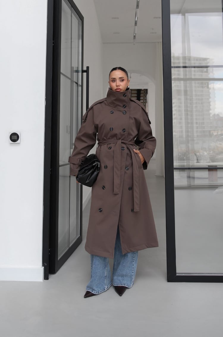 Chocolate Atelier Trench Coat- Water and wend Repellent - Image 11