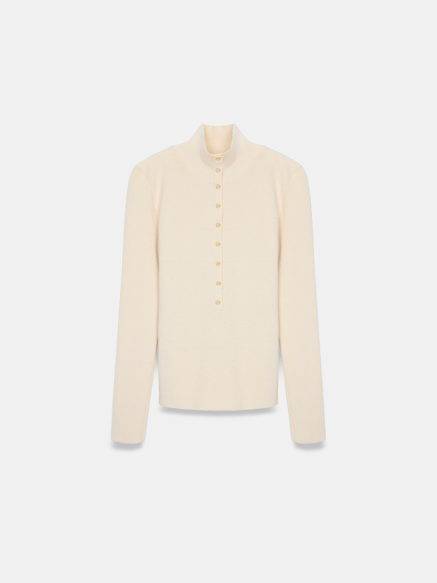 The Icon Snap Knit – Cream